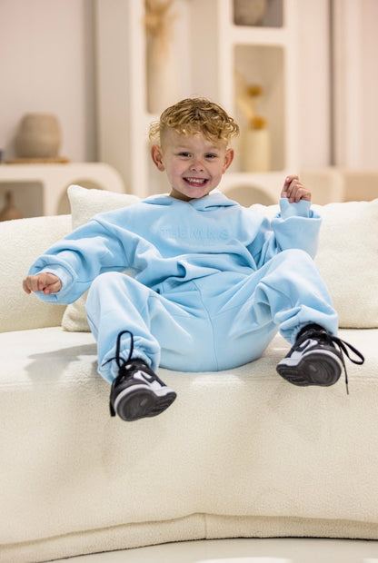 Soft, Cotton, Pants, Tracksuits, Bottoms, Winter, Warm, Buttery soft, Unisex, Neutral, Essential, Cozy, Size 0-7 years, Blue, Sage